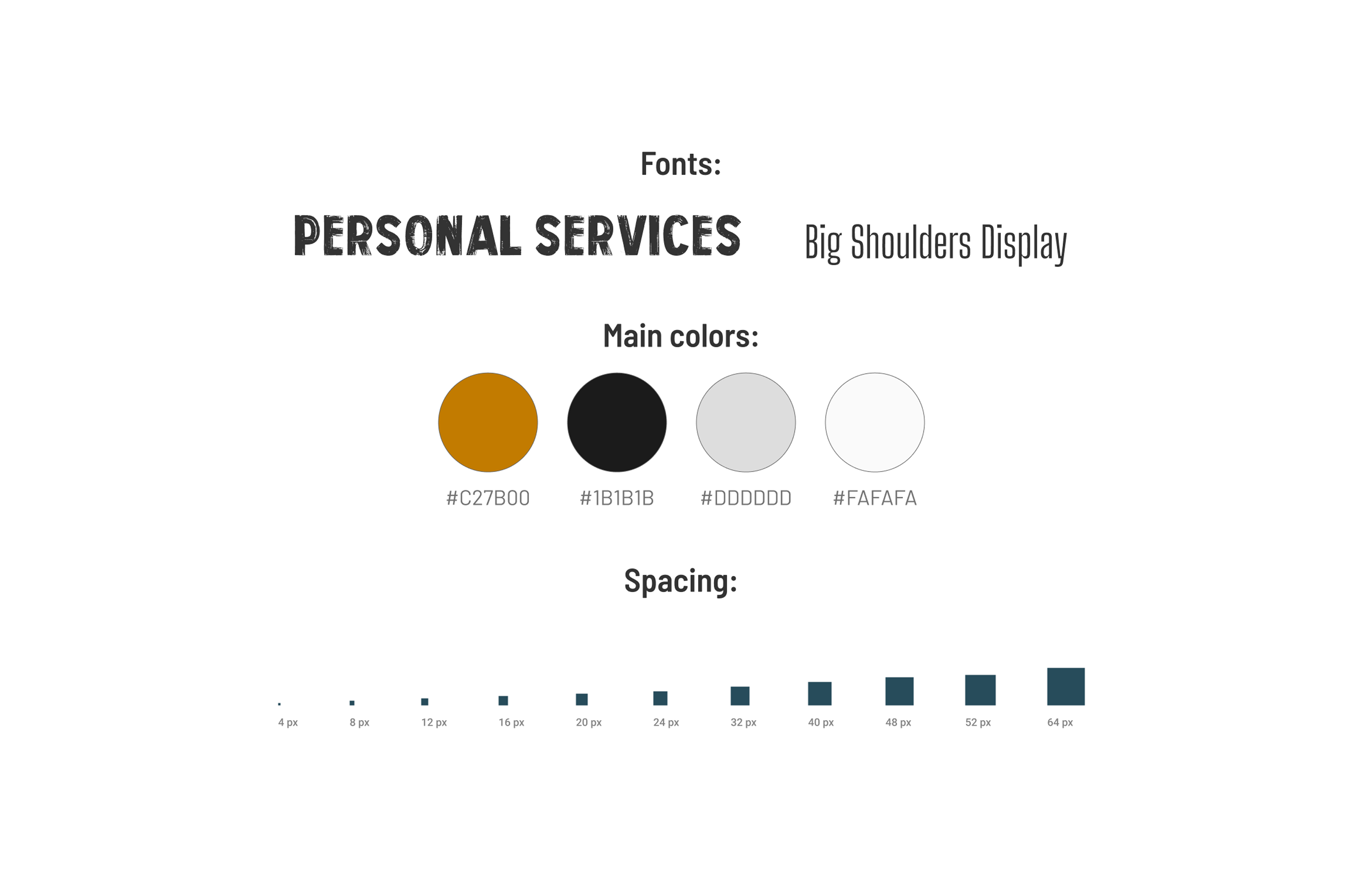 ACpms fonts and colors