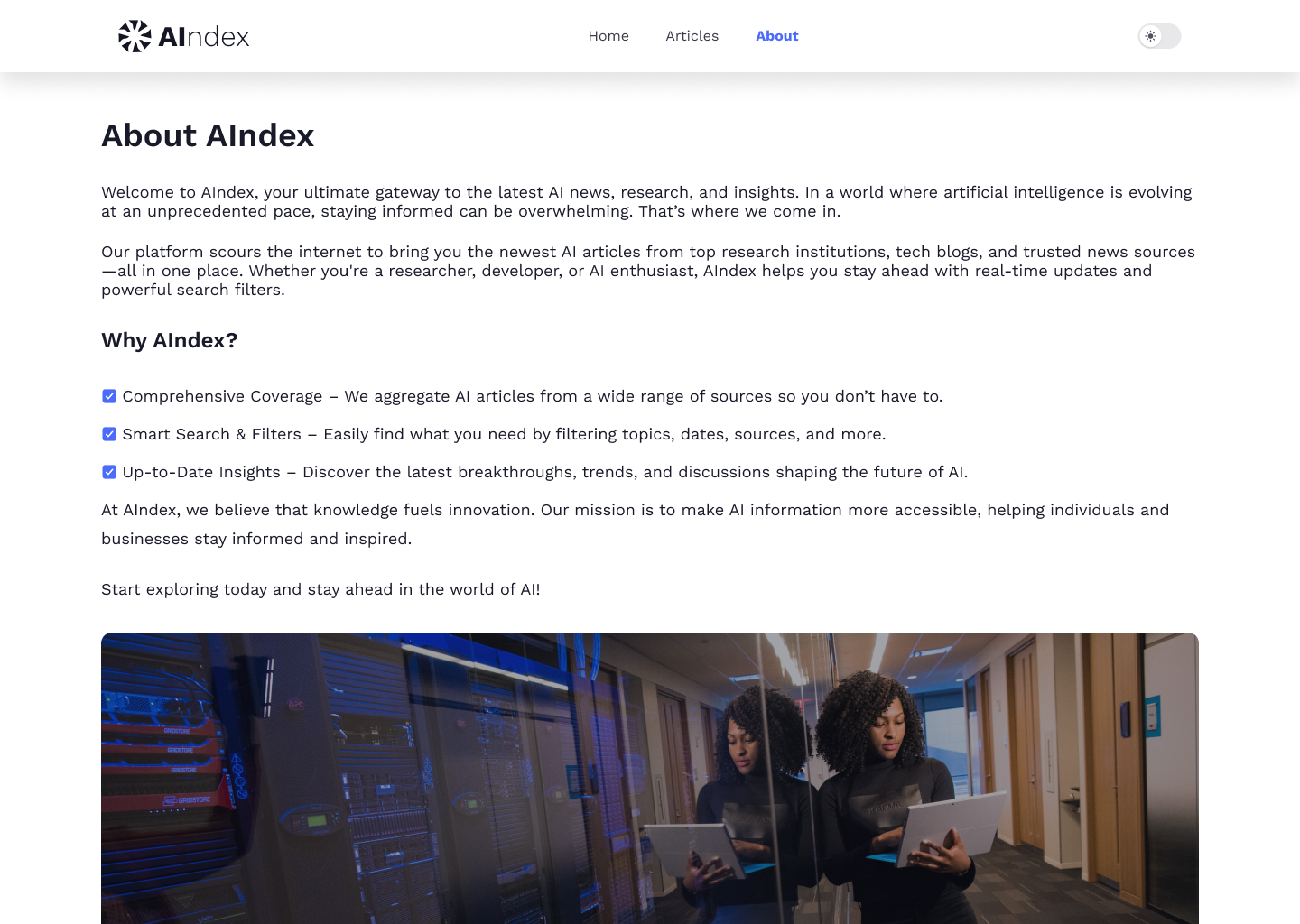 AIndex about screen in light theme
