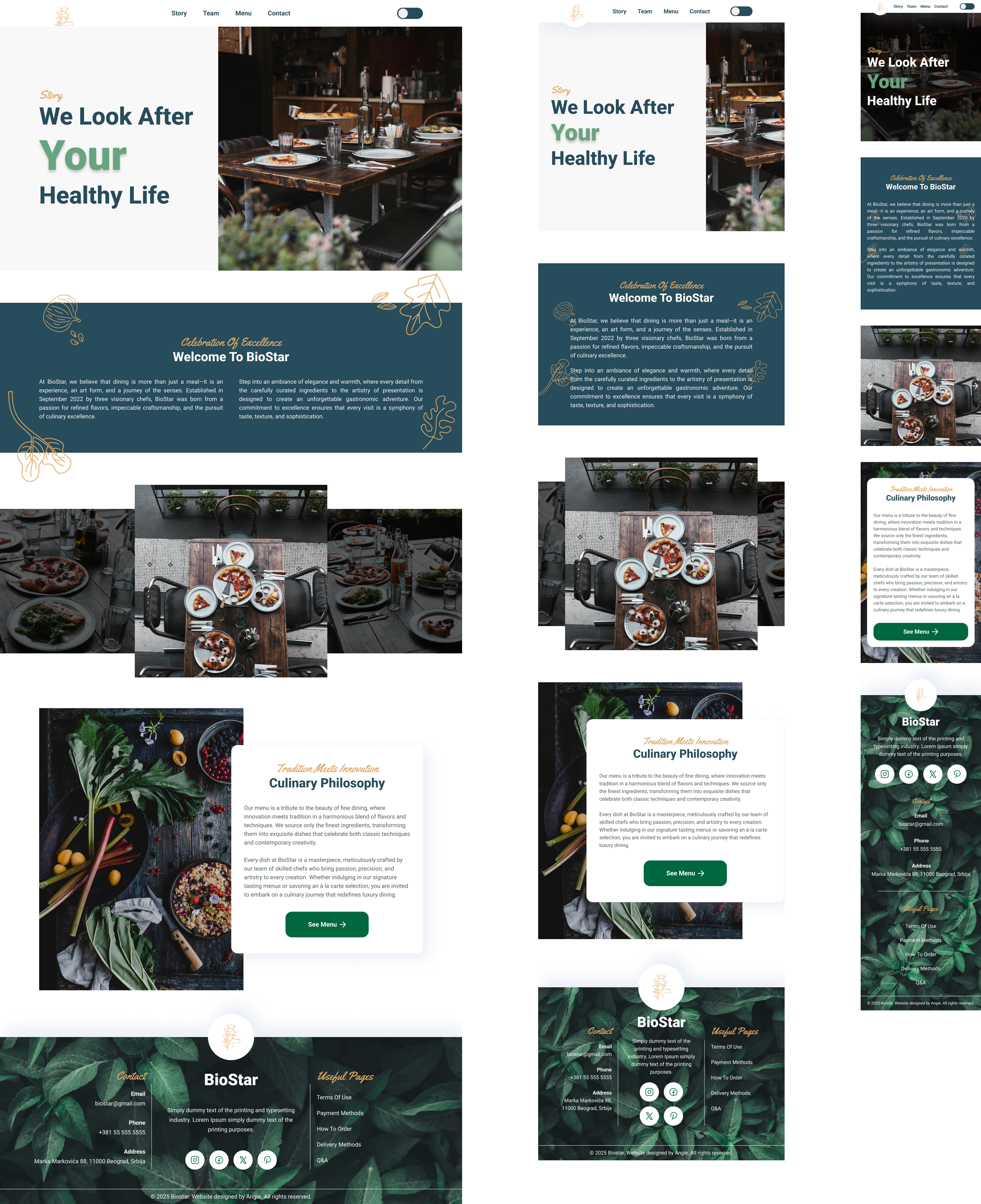 BioStar responsive layout overview